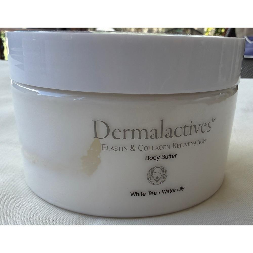 Sealed Dermalactives Elastin & Collagen  Body Butter White Tea Water Lily 9.52